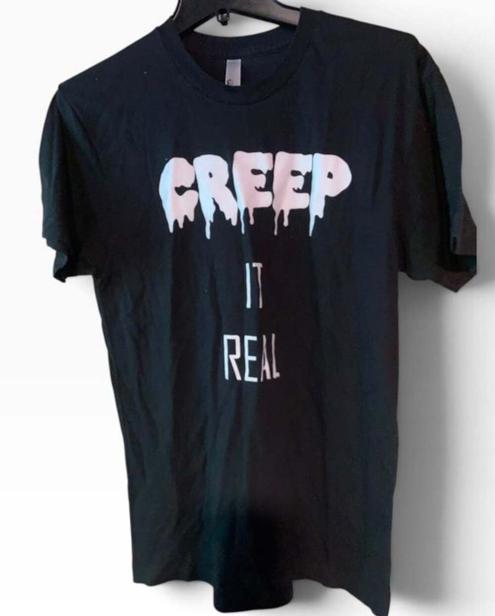American Apparel Creep It Real Size M Black T-Shirt